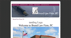 Desktop Screenshot of brandlawfirmpc.com